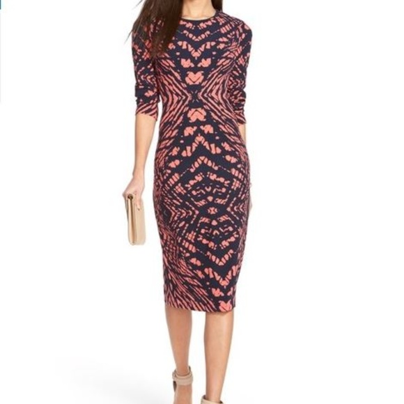 maggy london midi sheath dress